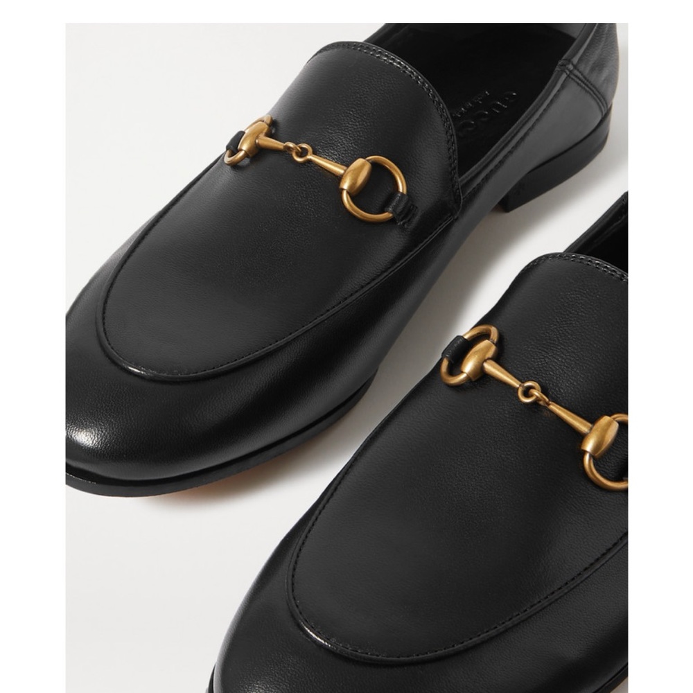 Gucci Brixton horsebit - detailed leather collapsible- heel loafer